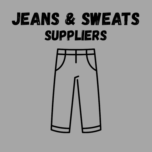 Jeans & Sweatpants Supplier Spreadsheet